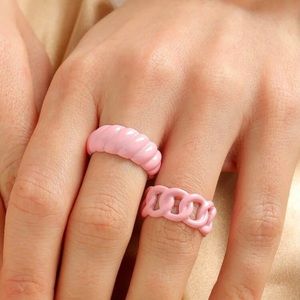 2pcs chain design ring